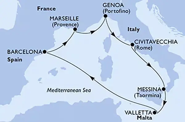 zapadni mediteran msc world europa 2026
